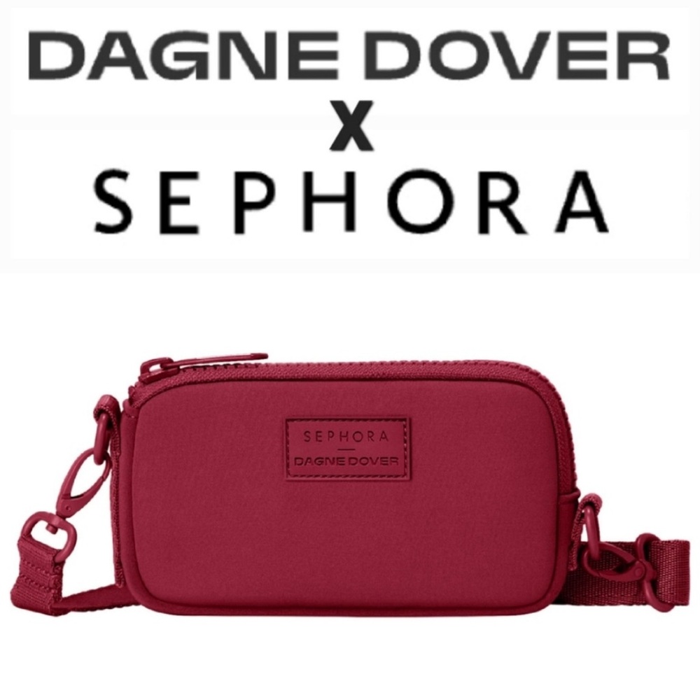 Dagne Dover x Sephora Burgundy Neoprene Phone Sling